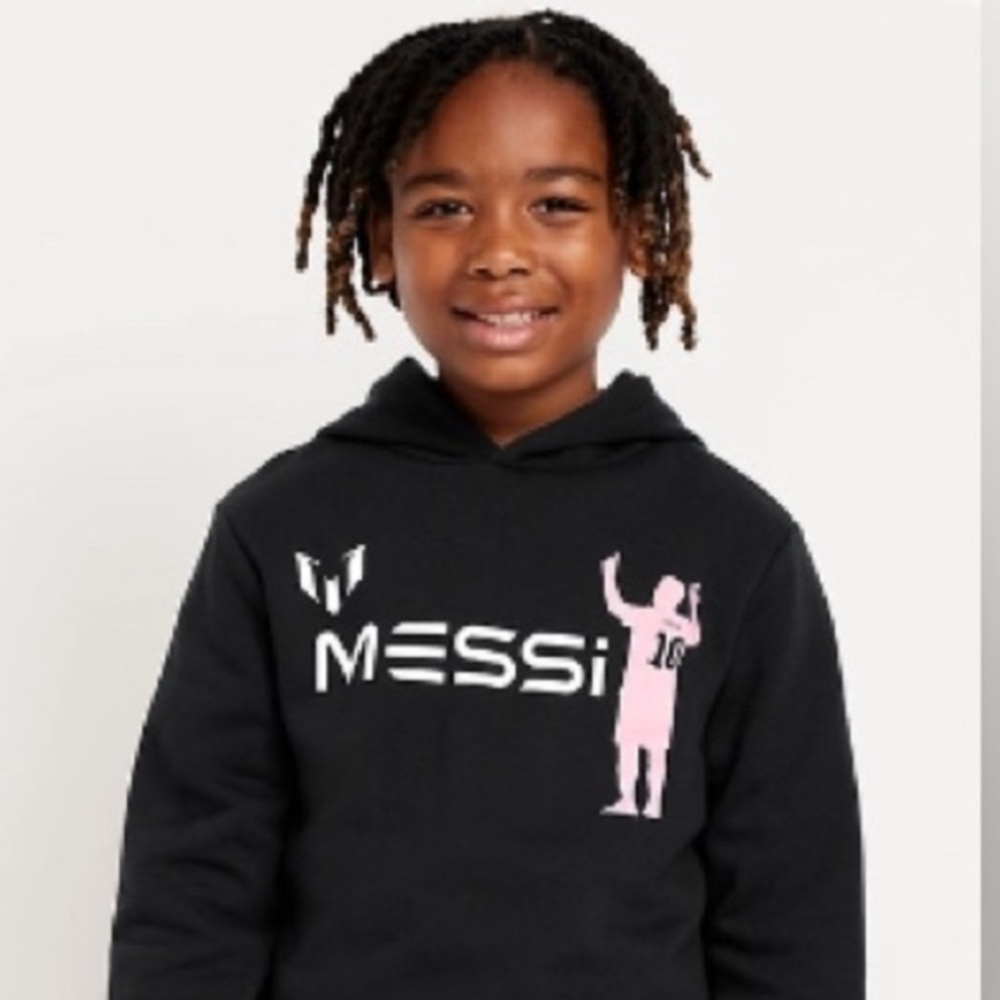 ⚽️ Cotton Hoodie with Pink Graphic